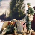 thumbnail image 3 of TISHITA 2x 1:64/1:72 Hand Painted Mini Tiny Male Armored Force PVC People Street Scenery 72th, 3 of 8