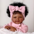 thumbnail image 1 of Muñeca Reborn BABESIDE, 43 cm, negra, de cuerpo suave y realista, 1 of 7