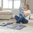 thumbnail image 3 of Monbebe Portable Diaper Changing Station with Strap, Gray, Toddler, 3 of 10