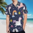 thumbnail image 5 of High Quality Hawaiian Shirts for Men Short Sleeve Aloha Beach Shirt Floral Summer Casual Button Down Shirts Blouses TPEXJE, 5 of 7