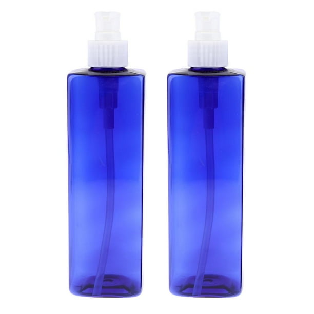 Dispensador de jabón de manos de plástico (2 unidades, 500 ml) - Vacío, rellenable, para líquidos y lociones. Bomba blanca