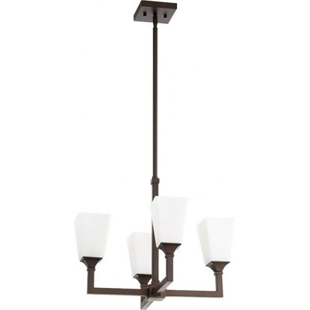 

Transitional Four Light Chandelier-Oiled Bronze Finish Bailey Street Home 183-Bel-3300127