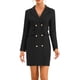 thumbnail image 1 of Vestido de trabajo de oficina elegante para mujer con bolsillos Negro M, 1 of 6