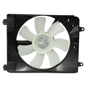 TRQ AC A/C Condenser Cooling Fan & Motor Assembly for 06-11 Honda Civic 1.8L RFA80384