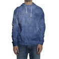 thumbnail image 2 of Men's Loose-fitting Casual Tie-Dye Gradient Print Hooded Drawstring Jacket Sports Sweatshirt for Winter Fashion Christmas,Royal Blue,XL, 2 of 9