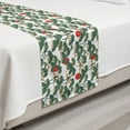 thumbnail image 2 of Ethnic Bed Runner, Japanese Pattern of Bonsai and Sun Oriental Cultural Elements of Asia, Decorative Accent Bedding Scarf for Hotels Homes and Guestrooms, Twin, Army Green and Vermilion, by Ambesonne, 2 of 2