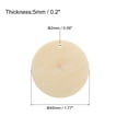thumbnail image 2 of Round Wooden Discs, 12 Pack 45mm - Log Unfinished Wood Circles with Holes for DIY Jewelry Accessories, 2 of 5
