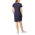 thumbnail image 4 of 32 Degrees  Ladies High low hem line 2side hand pockets Vneck Short Sleeve Dress S/Skipper SD, 4 of 4
