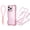 Pink, variant on For iPhone 15 Pro Max Case, Hybrid Rubber Heavy Duty Shockproof Protection Phone Cases with Lanyard, Anti-Drop, Dual Layer Transparent Protective Cover Compatible with iPhone 15 Pro Max,Pink