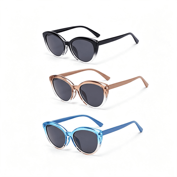 HBMYN 3 Pack Bifocal Reading Sunglasses for Women,2" 1 Sun Readers Glasses Spring Hinge with Uv400 Protection Bifocal Reading Glasses for Women
