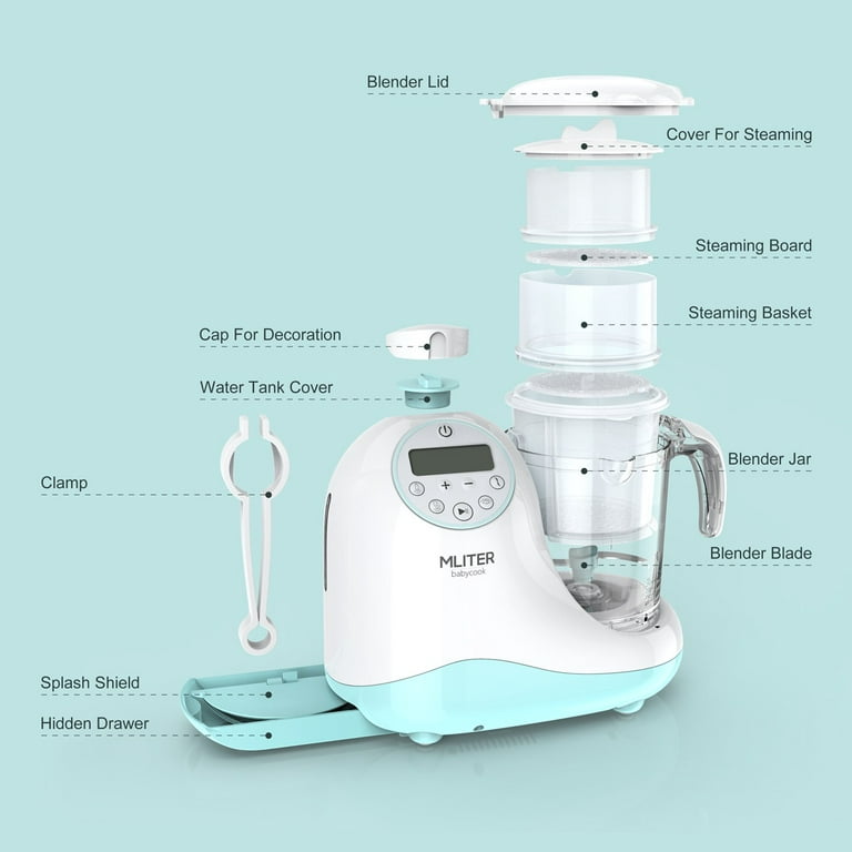 Qooqit Aqua 5in1 Babycook Baby Food Maker Steamer Blender Chopper BRAND  NEW!