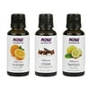 NOW Foods 3-Pack Variety Of Essential Oils, Blues Relief Blend - Orange, Clove, lemon, 1 Ounce