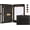Grey_2, variant on Personalized Padfolio for Men, 8.5 × 14” Legal Size Portfolio Organizer, Leather Binder 3 Ring, Leather Clipboard for Women, Leather Portfolio with Handle for 15-inch Laptop (Non-Custom, Gray)