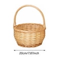 thumbnail image 3 of Children’s Hand Woven Small Wicker With Handle for Easter Eggs Cookies Storage, 3 of 7