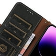 thumbnail image 6 of Nalacover Cute Wallet Case for Samsung Galaxy S23 Plus, Card Slots Cash Holder Premium Genuine Leather Folio Cover with Magnetic Clasp RFID Blocking Kickstand Anti-Scratches Protective Case, Black, 6 of 7
