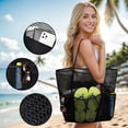 thumbnail image 5 of Dual Layer Mesh Beach Bag, Portable Swim Toiletry Storage Pouch, Breathable Tote for Beach, Pool and Bath Essentials, 5 of 5