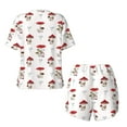 thumbnail image 5 of Lsque Different Mushrooms Women's Short-Sleeved Pajama Set - 2 Piece Soft and Lightweight Sleepwear Set-X-Large, 5 of 9