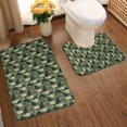 thumbnail image 2 of Yiaed Camouflage Shark Print Bathroom Mat Set 2 Pieces Mat Anti-Skid Pad Ultra Soft and Absorbent Bathroom Bath Mat Contour Bath Rugs for Toilet Base, 2 of 6