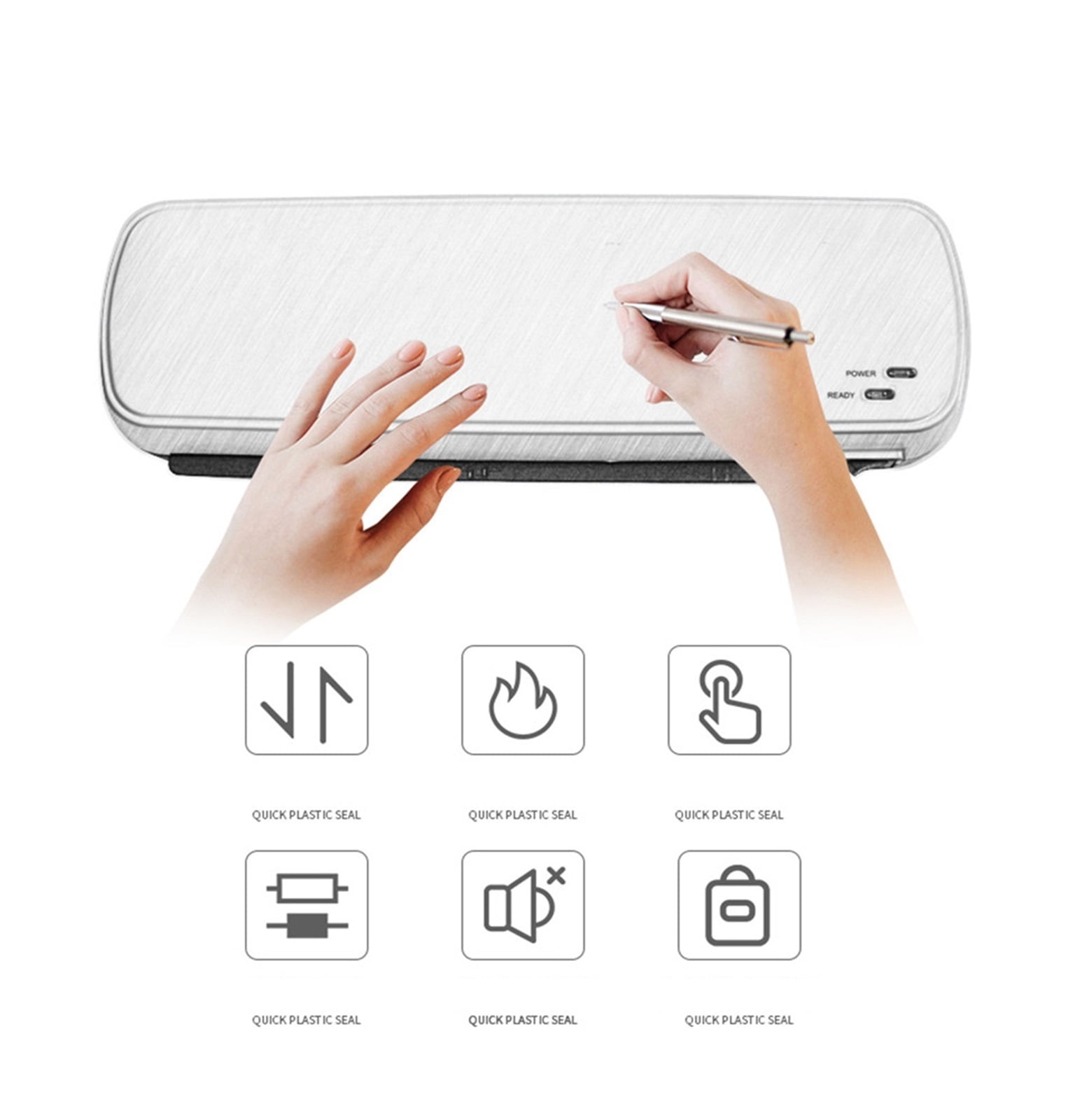 A4 220mm Width Photo Laminator Hot Cold Laminator Machine Laminating Speed 300mm/min Film Laminating
