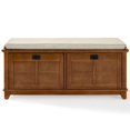 thumbnail image 3 of Crosley Banc d'Entrée de Stockage Adler Double Porte en Chêne Chaud, 3 of 11