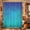 Blue, Teal, Turquoise, Mint, variant on Green Ombre Shower Curtain Set - Long 72" x 84" Washable Bathtub Curtain with 12 Hooks, Geometric Stained Glass Waterproof Fabric Stall Shower Curtains for Bathroom/Bathtub Décor