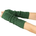 thumbnail image 4 of Christmas Clearance! Feledorashia Womens Knitted Gloves Winter Warm Long Figureless Solid Color Gloves,14.96x3.15inch, 4 of 5