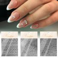 thumbnail image 3 of dianhelloya Nail Art Supplies Nail Art Sticker Self-Adhesive Non-Fading Easy Paste Non-falling Ins Style DIY 5D Silver Series Nail Art Sticker Decal Nail Supplies, 3 of 8