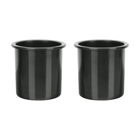 FELTECHELECTR Cup Holder for Car Cup Holders Recessed Plastic Black 2 Pcs