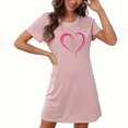 thumbnail image 2 of Hanen Women's Nightgown Cute Print Sleep Shirts Soft Nightshirt Lightweight Pajamas Dress Nightgowns for Women S-XXL, 2 of 3