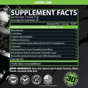 Nutrex Research OUTRAGE Lemon Lime High Intensity Pre Workout Powder 30 Servings