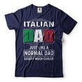 thumbnail image 4 of Mens Italian Shirt Italian Dad Tee Shirt Fathers Day Gift Italian Shirts Italy Flag Tee (Small Military Green), 4 of 6