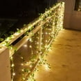 thumbnail image 4 of Paquete de 2 Guirnaldas de Luces LED de Hiedra Artificial con 2M 20 LED, Luces de Cortina de Hiedra, Guirnalda de Hiedra para Interior, Dormitorio, Hogar, Jardín, Boda, Decoración de Fiesta [Clásico], 4 of 5