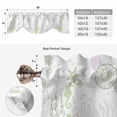 thumbnail image 6 of Coastal Sage Green Tie Up Valance Curtains for Windows, Kitchen Curtains Window Treatments, Ocean Coral Starfish Jellyfish Short Window Shades Valances for Bedroom Bathroom Cafe 42"x12", 6 of 8