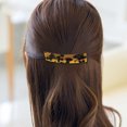 thumbnail image 4 of Barrettes Françaises Rectangulaires Décoratives 4 Pcs Pinces à Cheveux Automatiques, 4 of 10