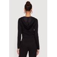 thumbnail image 4 of Women's Scuba Zip Front Cropped Hoodie, 4 of 4