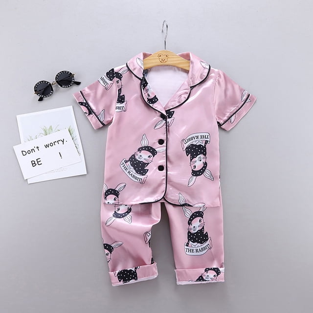 Product Category Girls Sleepwear & Robes and Bathrobes Toddler Cartoon Pajamas Set Top and Bottom Sleepwear for Kids Platform Competitor Title Analysis