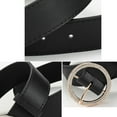 thumbnail image 4 of 1PC S Waist Belt Gold Women Belt Fashion Inlaid Rhinestone Round Buckle Vintage Dress Belt, 4 of 5