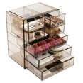 thumbnail image 1 of Sorbus Cosmetics and Jewelry Big Storage Case Display - Stylish Vanity, Bathroom Case (3 Large, 4 Small Drawers), 1 of 7