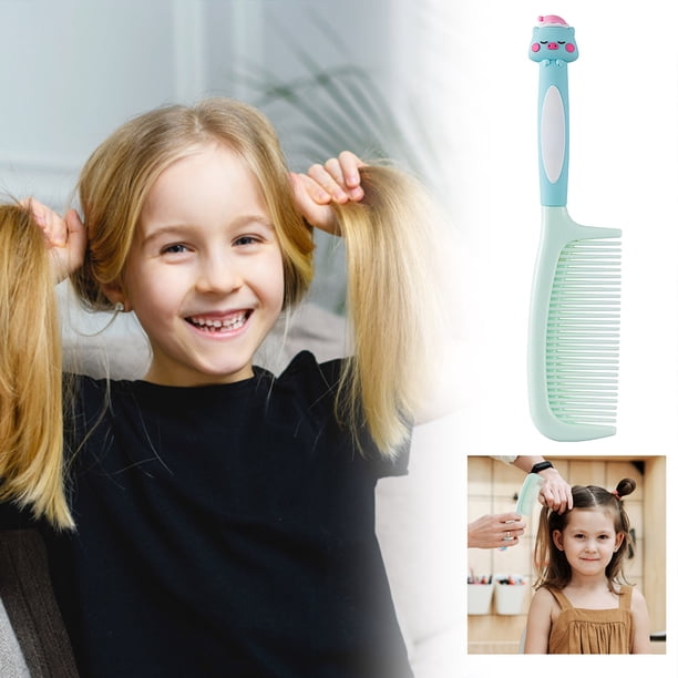 Peine infantil con mango de silicona suave y diseño de dibujos animados Peine pequeño con forma de cerdito Peine para el pelo exclusivo para niñas