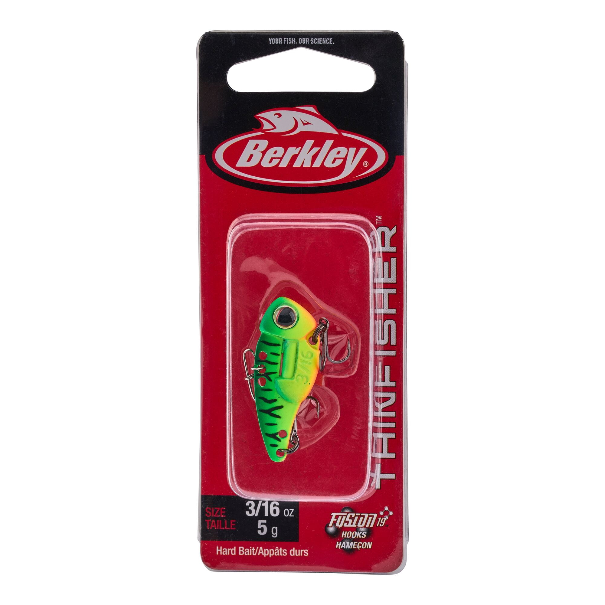 Berkley ThinFisher™, 1.5 in, Blade Baits, MF Firetiger (1 Count)