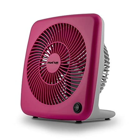 

FanFair 7-inch Air Fan Dual Speed Personal Powerful Speed Fan Quiet Cooling Safe for Bedroom Home or Office Use Pink