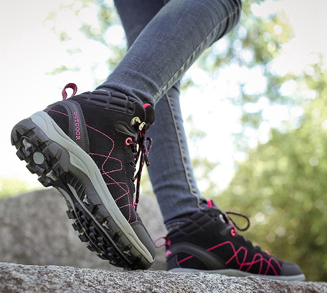 Women's Hiking Shoes Waterproof Non-slip Ankle Boots Outdoor Lightweight Trekking Sneakers