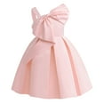 thumbnail image 1 of Rare Additions Robes pour Filles Ajustées Collants Robe pour Enfants Filles une Épaule Robe en Satin Piano Couleur Unie, 1 of 6