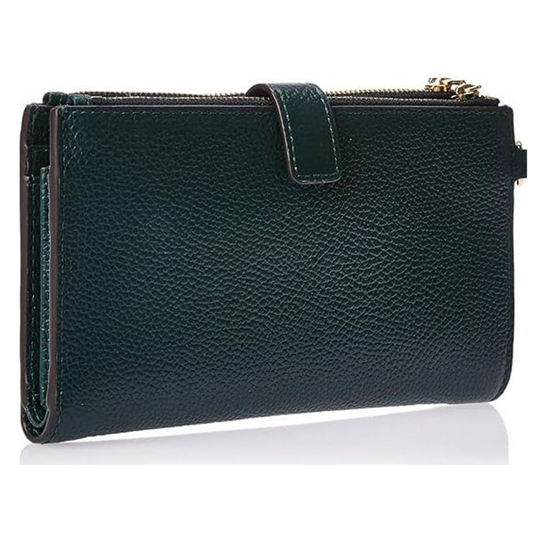 MICHAEL Michael Womens Kors Double Zip Wristlet Dark Atlantic