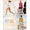 thumbnail image 7 of CAMBIVO Compression Socks for Women, 15-20 mmHg Knee High Socks 3 Pairs, Gradient Color Socks for Nurses, Running, Travel & Comfort, 7 of 7