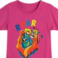 thumbnail image 3 of The Lion King - Mufasa & Simba - Roar - Toddler & Youth Girls Short Sleeve Graphic T-Shirt, 3 of 5