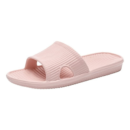 OJSFQUFP Womens Flip Flops Women Shoes Fashion Flat Home Slippers Fashion Outdoor Beach Slippers Fashion Slide Sandals Womens 2024 Slides for Women Pink 36