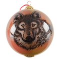 thumbnail image 1 of Wolf Face Glass Ball Ornament, 1 of 1