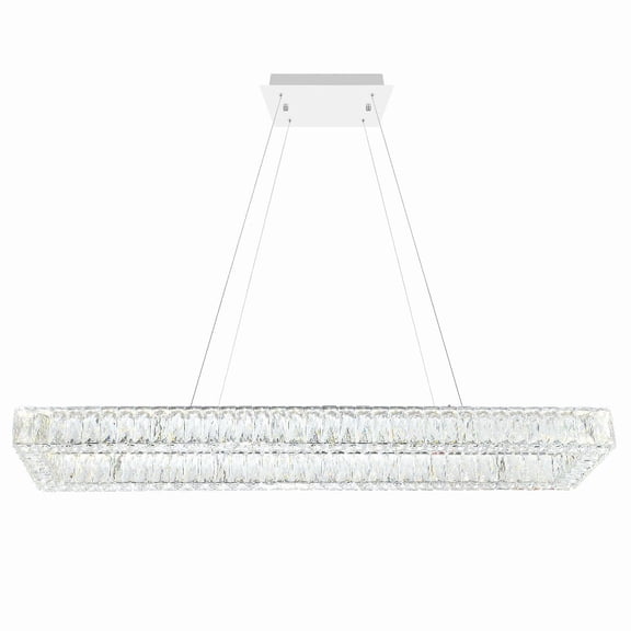 CWI Lighting Felicity 1-tier Contemporary Metal LED Chandelier in Chrome