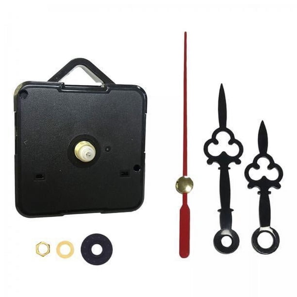 3x Mecanismo de Movimiento de Reloj de Pared Silencioso DIY Kit de Motor de Reloj de Sin Reloj Personalizado Manecillas de Reloj de Rep 3 piezas